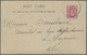 Br Cook-Inseln: 1908. Photographie Card Addressed To Papeete, Tahiti Bearing Cook Islands SG 29, 1d Ros - Cook