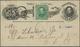 GA Costa Rica: 1883, 4 Ct Black Fernandez Postal Stationery Reply Card Question-part, Uprated With 1 Ct - Costa Rica