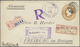 GA Costa Rica: 1905. Registered Costa Rica Postal Stationery Envelope 10c Bistre Cancelled By Concentri - Costa Rica