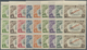 ** Costa Rica: 1946, Hospital San Juan De Dios With Red Opt. MUESTRA Complete Set Of 13 In Vertical Str - Costa Rica