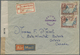 Br Curacao: 1945. Registered Air Mail Envelope (vertical Fold) Written From The French Section Of St Ma - Curaçao, Nederlandse Antillen, Aruba