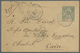 GA Elfenbeinküste: 1898. Postal Stationery Envelope 5c Green (flap Missing) Cancelled By Jacqueville/Co - Brieven En Documenten
