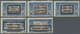 Brfst/* Elfenbeinküste: 1922, VINGT-CINQ-CENTIMES On 5 F. Blue/brown With Overprint, Seven Different Value O - Covers & Documents