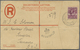 Br Falklandinseln: 1937. Registered Letter Envelope Bearing SG 121, 6d Purple Tied By Port Stanley/Falk - Falkland
