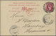 GA Falklandinseln - Ganzsachen: 1892, 1 D Carmine QV Psc Sent C.t.o From FALKLAND ISLANDS, 5.AU 96, Via - Falkland