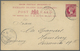 GA Falklandinseln - Ganzsachen: 1896 Privately Used Postal Stationery Card 1d. To Mrs Spandel In Hambur - Falkland