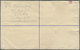 GA Falklandinseln - Ganzsachen: 1955 (ca.). Registered KGVI Postal Stationery Envelope 4d Blue Upgraded - Falkland