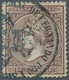 O Fernando Poo: 1868, 20c. Brown, Fresh Colour, Well Perforated, Neatly Oblit. By Blue Postmark, Signe - Fernando Po