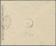 Br Fezzan: 1943, 50 C. Violett And Airmail 50 C. Brown Both With „R.F.0,50 FEZZAN” Double Circle Imprin - Lettres & Documents