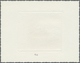 (*) Fezzan: 1946, 2fr. Fort De Sebha, Epreuve D'artiste In Black On White Paper, With Signature Cortot. - Lettres & Documents