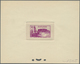 (*) Fezzan: 1946, 10fr. Mosque And Fortress Of Mourzouk, Four Epreuve In Black, Brown, Purple And Orange - Lettres & Documents