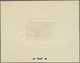 (*) Fezzan: 1946, 50fr. Map/Camel Horseman, Four Epreuve In Bue, Orange-red, Dark Green And Purple. Maur - Lettres & Documents