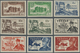 * Fezzan: 1949, Imperf Complete Set Of 11 Values, Mint Hinged, Fine And Scarce, Sassone Catalogue Valu - Lettres & Documents