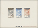 (*) Fezzan: 1951, Definitives "Agriculture", Complete Set, Four Epreuve Collective (one Piece Slightly C - Lettres & Documents