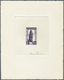 (*) Fezzan: 1951, Charity Issue, 25fr. + 5fr. As Epreuve D'artiste In Dark Violet (some Spots At Right M - Brieven En Documenten