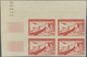 ** Fezzan: 1951, Imperf Air Mail Set Of Two Values In Corner Margin Blocks Of Four With Imprint, Mint N - Lettres & Documents