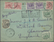 Br Französisch-Guyana: 1924, Registered Business Letter From ST. LAURENT DU MARONI With Mixed Franking - Lettres & Documents