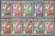 (*) Französisch-Guyana: 1929, Archer, Sixteen Color Proofs, Without Declaration Of Value In The Cartridg - Lettres & Documents