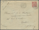 Br Gabun: 1908. Envelope (vertical Fold) Addressed To France Bearing Gabon Yvert 20, 10c Rose Tied By M - Autres & Non Classés