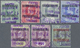 O Gilbert- Und Ellice-Inseln: 1911, Complete Series Of First Issue (seven Ovptd Fiji Stamps) Each Tied - Îles Gilbert Et Ellice (...-1979)