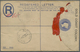 GA Goldküste: 1897. Registered Postal Stationery Envelope 2d Blue (toning, Creases) Upgraded With SG 14 - Goudkust (...-1957)