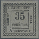 * Guadeloupe - Portomarken: 1884, 35 C. Value In Frame Black On Gray, Unused Hinged. (Yvert No 11) - Portomarken