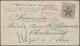 Br Guatemala: 1877. Envelope Addressed To France Bearing Yvert 13, 4r Violet Tied By Star Obliterator I - Guatemala