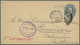 GA Guatemala: XOLHUITZ 16 SET 1887 And COLOMBIA 6 OCT 1896, Two Violet "Recibida"-arrivals On Two Very - Guatemala