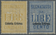 ** Italienisch-Eritrea - Verrechnungsmarken: 1903, 50l. Yellow And 100l. Blue, Two Values, Fresh Colour - Eritrea