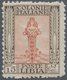 * Italienisch-Libyen: 1924/1940, 15 C. Braun/orange Ungebraucht Mit Falzrest In Der Type "C" Gez. 11 M - Libië