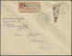 Br Kamerun: 1925, 85 On 75 C Redbrown/green, Diagonally Bisected On Registered Local Cover From AKONOLI - Cameroun (1960-...)