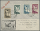 Br Kamerun: 1940, "SPITFIRE" Overprints, 25c. To 70c., Complete Set Of Four Values On Airmail Cover Fro - Kameroen (1960-...)