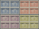 ** Kolumbien: 1932, SCADTA Airmail Issue With Overprints 'CORREO AEREO' Complete Set In Blocks/4 Incl. - Colombia