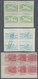 (*) Kolumbien: 1945, First US Airmail Flight Complete Set Of Three Values In IMPERFORATE Blocks/4 With A - Colombie