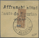 Brfst Madagaskar: 1904, Vohemar, 30c. Brown Vertically Bisected On Piece "Affranchi Aiusi Faute De Figurin - Autres & Non Classés