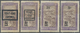 * Madagaskar: 1922, 25 C. On 5 F. Violet And Brown Landscapes With Overprint, Four Different Overprint - Autres & Non Classés