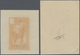 (*) Madagaskar: 1931, General Gallieni, Two Single Die Proofs With Blank Value Field, In Colours "brown" - Autres & Non Classés