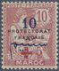 * Marokko: 1915, Red Cross 10 C. On 10 C. Pink With Additional Overprint '+ 5c' In Dark Carmine Mint H - Marokko (1956-...)