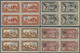 ** Marokko: 1938, Children's Relief, 2c. To 10f., Complete Set Of Eight Values As Blocks Of Four, Unmou - Marokko (1956-...)