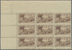 ** Marokko: 1940, 60c. Brown "Remparts De Sale", Misperforated Block Of Nine From The Upper Left Corner - Marokko (1956-...)