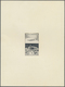 (*) Marokko: 1945, 50fr. Airmail, Non Adopted Design, Imperf. Proof In Black, Presented On Cardboard Siz - Marokko (1956-...)