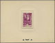 Delcampe - (*) Marokko: 1947, 2fr. Kasbah, Group Of Nine Epreuve In Differing Colours (partly Some Striated Toning) - Maroc (1956-...)