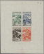 Delcampe - **/(*) Marokko: 1949, "SOLIDARITE 1948", Four Airmail Stamps Each As Epreuve De Luxe; In Addition Four Impe - Marokko (1956-...)