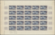 ** Marokko: 1951, 50fr. Sanatorium Of Ben Smine, Imperforate Colour Proof Sheet Of 25 Stamps "blue And - Marokko (1956-...)