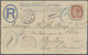 GA Mauritius: 1895: Registered Postal Stationary With 15 Cents Additional Franking, Tied By Cds "Curepi - Mauritius (...-1967)