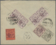 Br Mauritius: 1904, Small Registered Envelope Franked On Backside, Sent From VAOCAS To Calcutta, Redire - Mauritius (...-1967)
