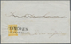 Br Mexiko: 1857, 1 R. Yellow With Overprint "DURANGO", Closed Margins On All Sides, On Folded Envelope - Mexique