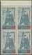 ** Mexiko: 1939, Sarabia Flight Mexico-New York, 20c. Greenish Blue/red, Top Marginal Block Of Four, Un - Mexique