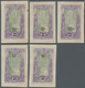 Brfst Mittelkongo: 1924, 25 C. On 2 F. Violet/olive Only With 25 C. Overprint, Five Different Value Overpr - Andere & Zonder Classificatie