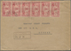 Br Neue Hebriden: 1924. Registered Envelope To Australia Bearing New Hebrides SG 36, 1 D Scarlet (15) T - Andere & Zonder Classificatie